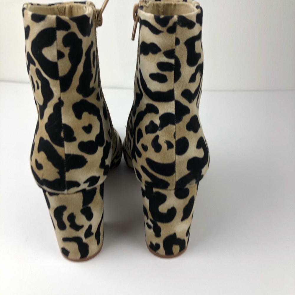 Band of Gypsies Andrea Leopard Print Vegan Booties - Picture 7 of 10